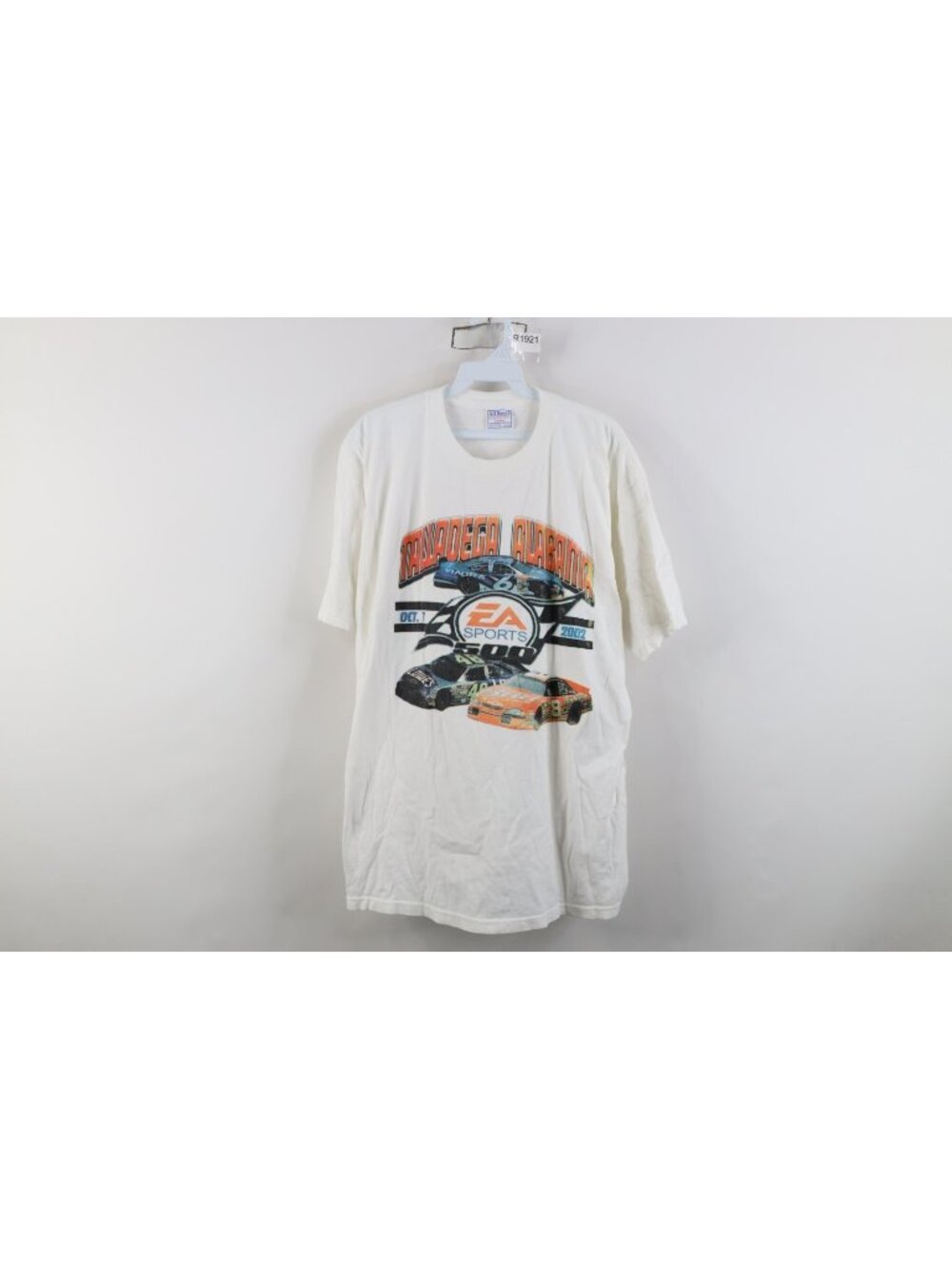 Vtg Y2K 2002 Mens XL EA Sports 500 Talladega Alabama NASCAR Car Racing T-Shirt